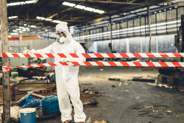 Professional Biohazard Cleanup technician working in Vernon, TX